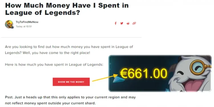 How Much Have I Spent on League?